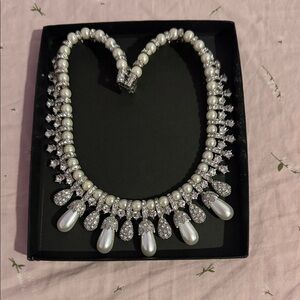 Lustrous Pearl and Silver Necklace